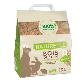 Perlinette Litière bois de sapin 10 L