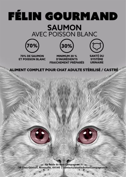 Chat stérilisé & sénior - Saumon avec poisson blanc