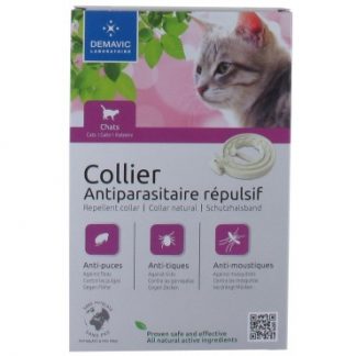 Collier antiparasitaire, répulsif chat / chaton