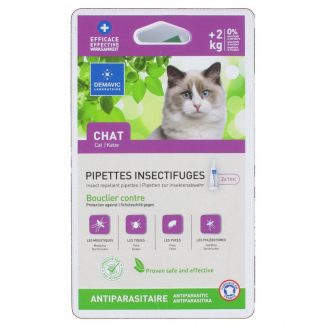 Pipette insectifuge chat / chaton de + 2 kgs