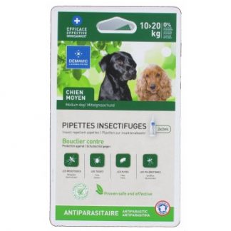 Pipette insectifuge chien moyen (10 – 20 kgs)