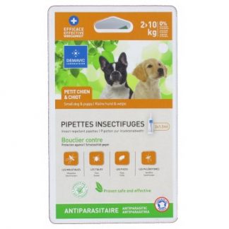 Pipette insectifuge pour petit chien (2 - 10 kgs) / chiot