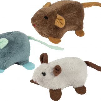 Jouet chat :  Peluche en forme de souris avec de l'herbe à chat