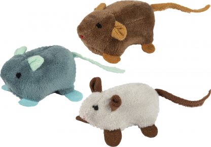 Jouet chat :  Peluche en forme de souris avec de l'herbe à chat