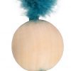 Balle en bois avec plume – Image 6