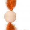 Balle en bois avec plume – Image 5